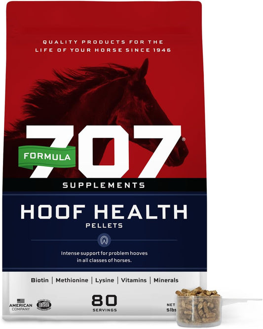 5 lb Bag Formula 707 Hoof Health Equine Supplement - 80 Servings with Biotin, Amino Acids, and Minerals for Stronger Horse Hooves