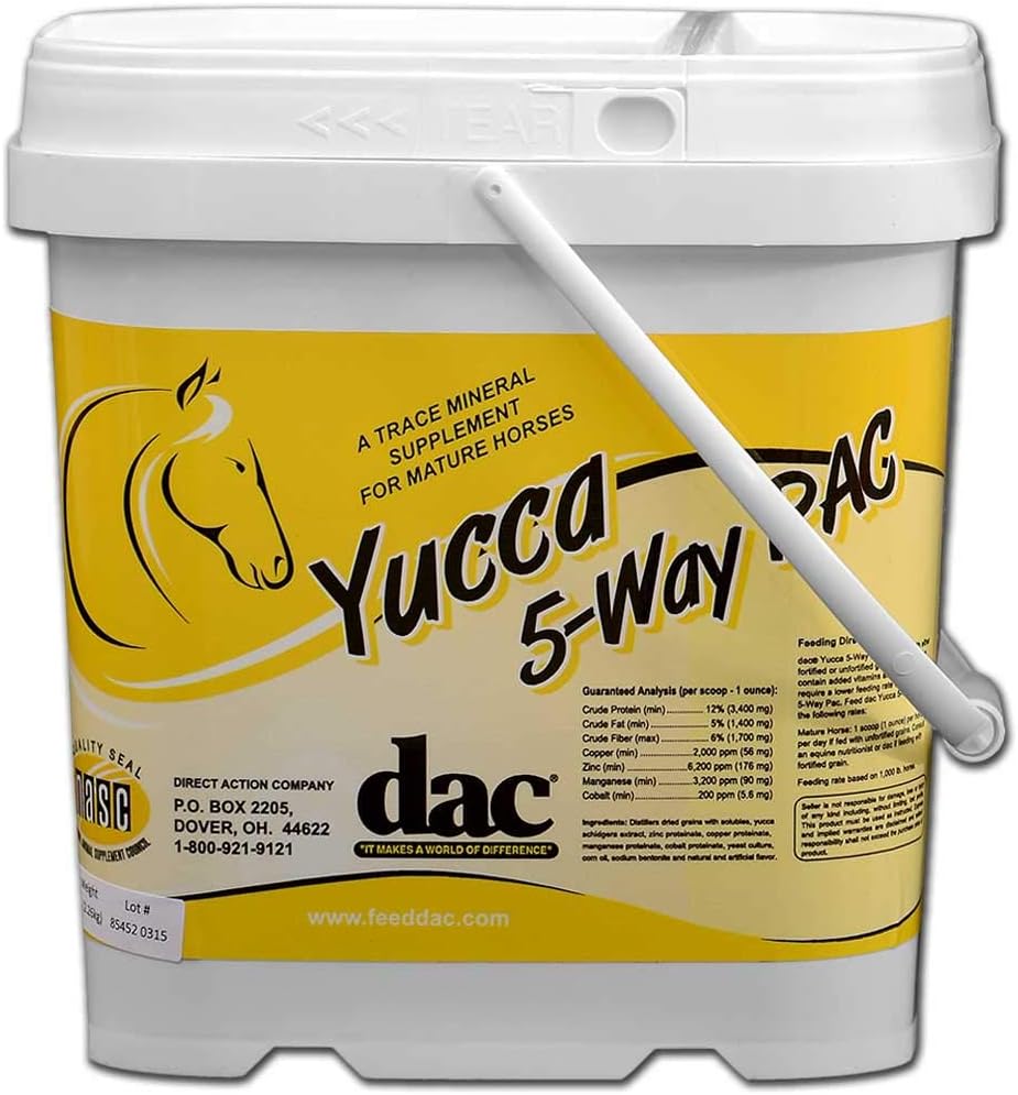 5 lb DAC Yucca Supplement for Horses - 5 Way Pac with Anti-Inflammatory Properties