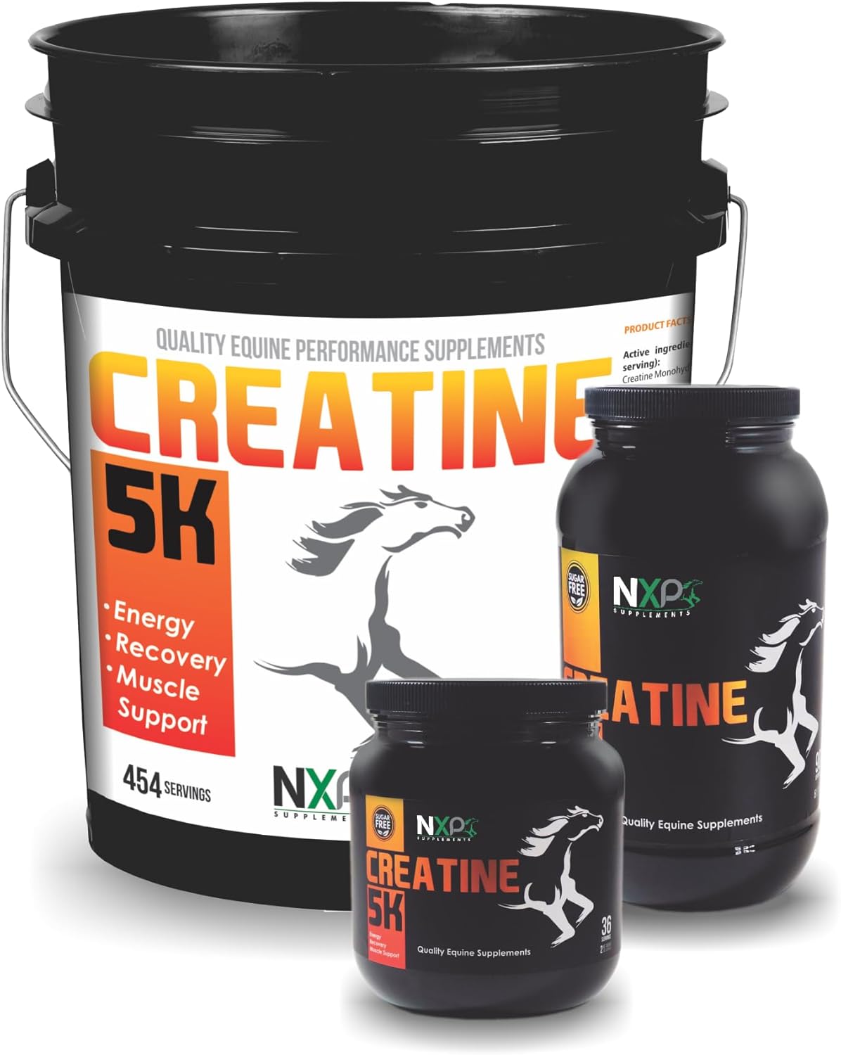 5 lb NXP Creatine 5K Supplement for Horses - Boost Energy, Muscle Strength, and Stamina with Recovery Power and Endurance Support (90 Servings)