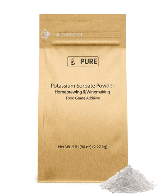 5 lb Potassium Sorbate: Food Grade Additive & Preservative for Homebrewing & Winemaking with Pure Original Ingredients