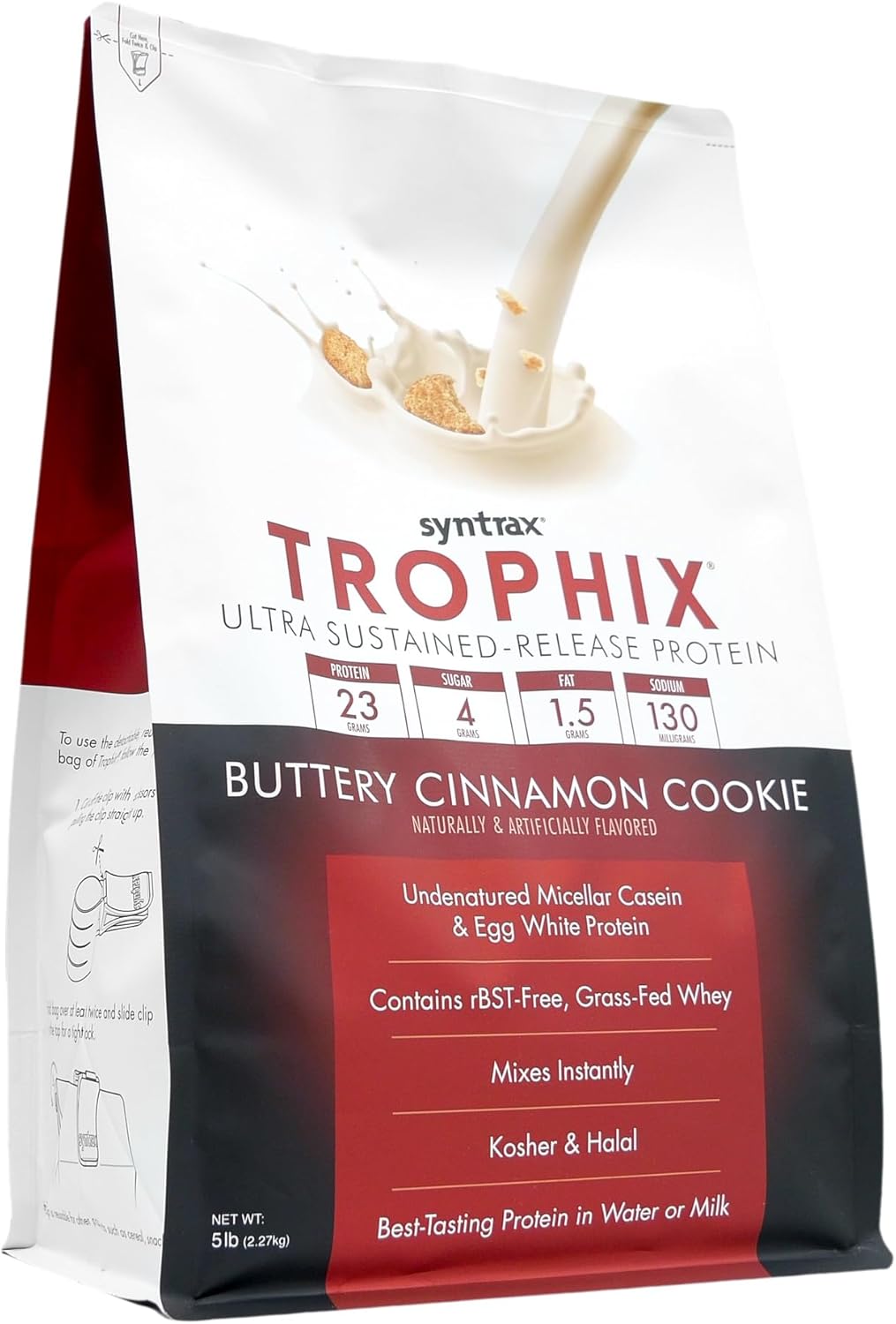 5 lb Syntrax Nutrition Trophix Protein Blend with Real Cookie Pieces and Buttery Cinnamon Cookie Flavor