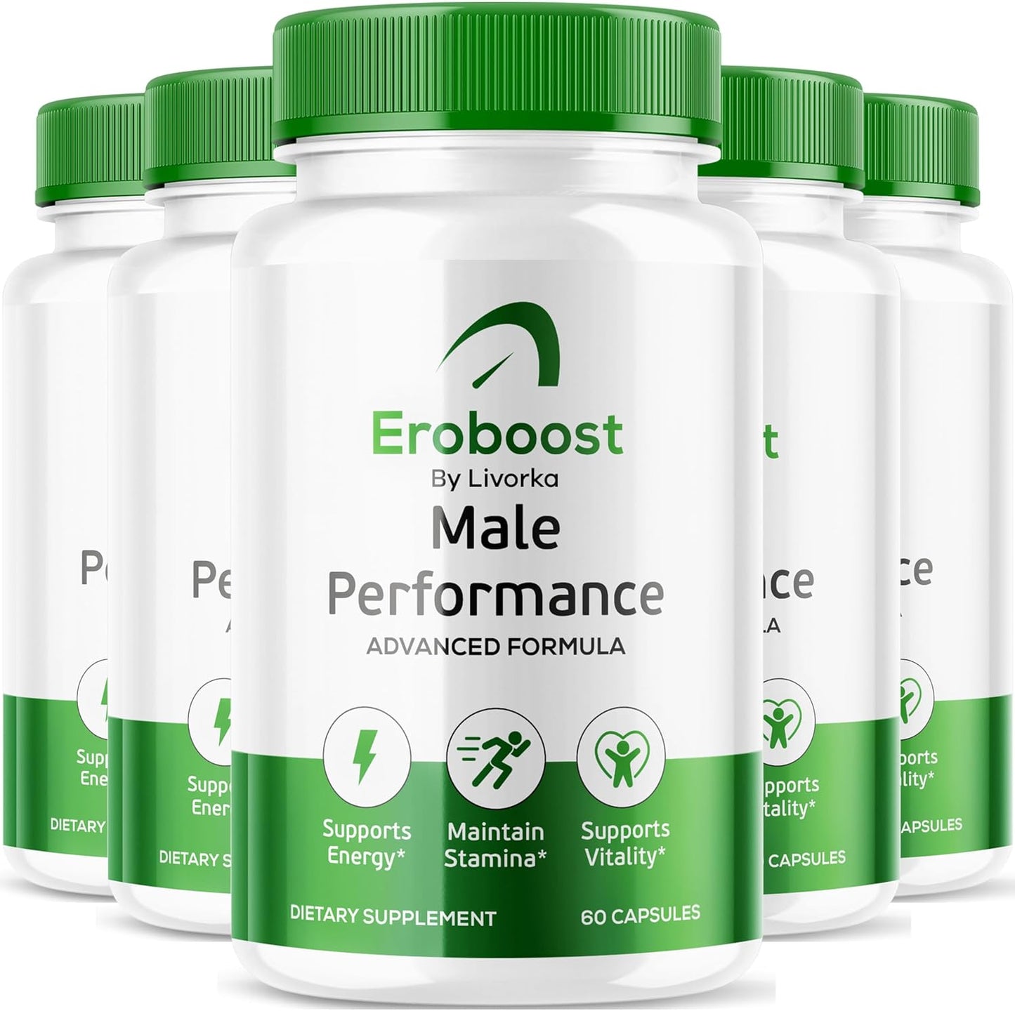5 Month Supply of LIVORKA EroBoost Supplement for Men - Official Ero Boost Pills with Advanced Formula - 300 Capsules