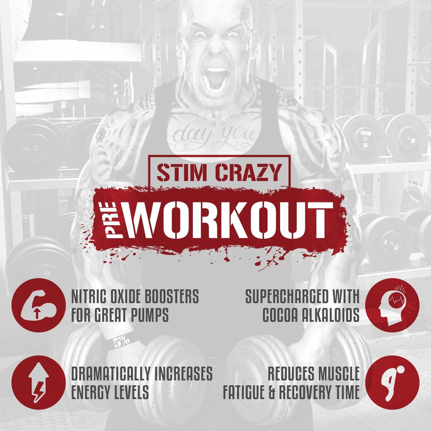 5% Nutrition Rich Piana 5150 High Stim Pre-Workout Powder - Extreme Energy Boost with Focus, Pumps, and Endurance - Green Apple Flavor - 30 Servings