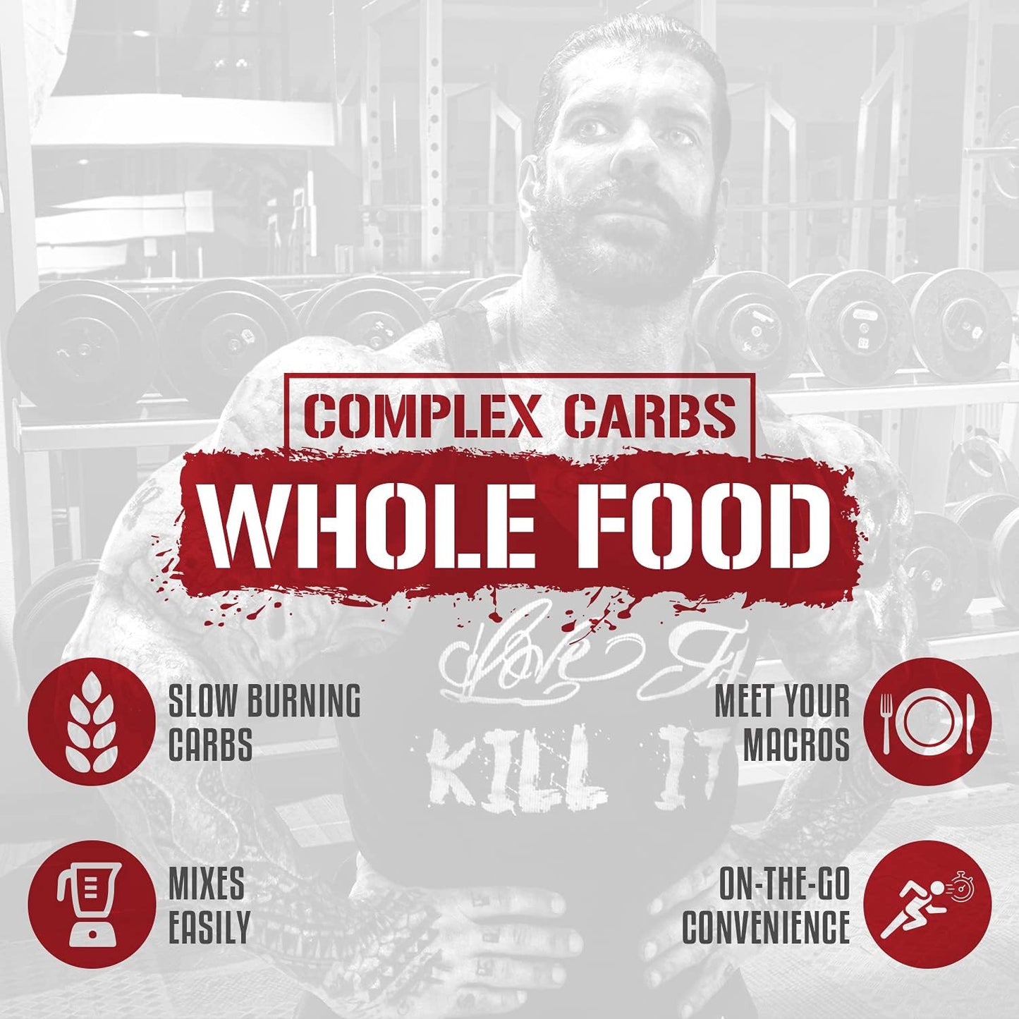 5% Nutrition Rich Piana Real Carbs Rice - Complex Carbohydrates for Sustained Energy, 3.5lb, 40 Servings - Cocoa Flavor