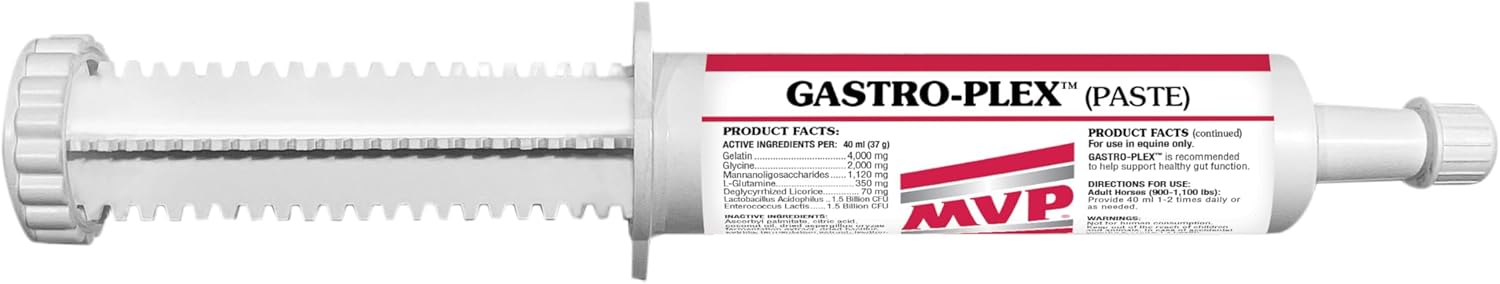 5-Pack MVP Gastro-Plex Paste: 10 Doses Gastric Stress Relief for Horses