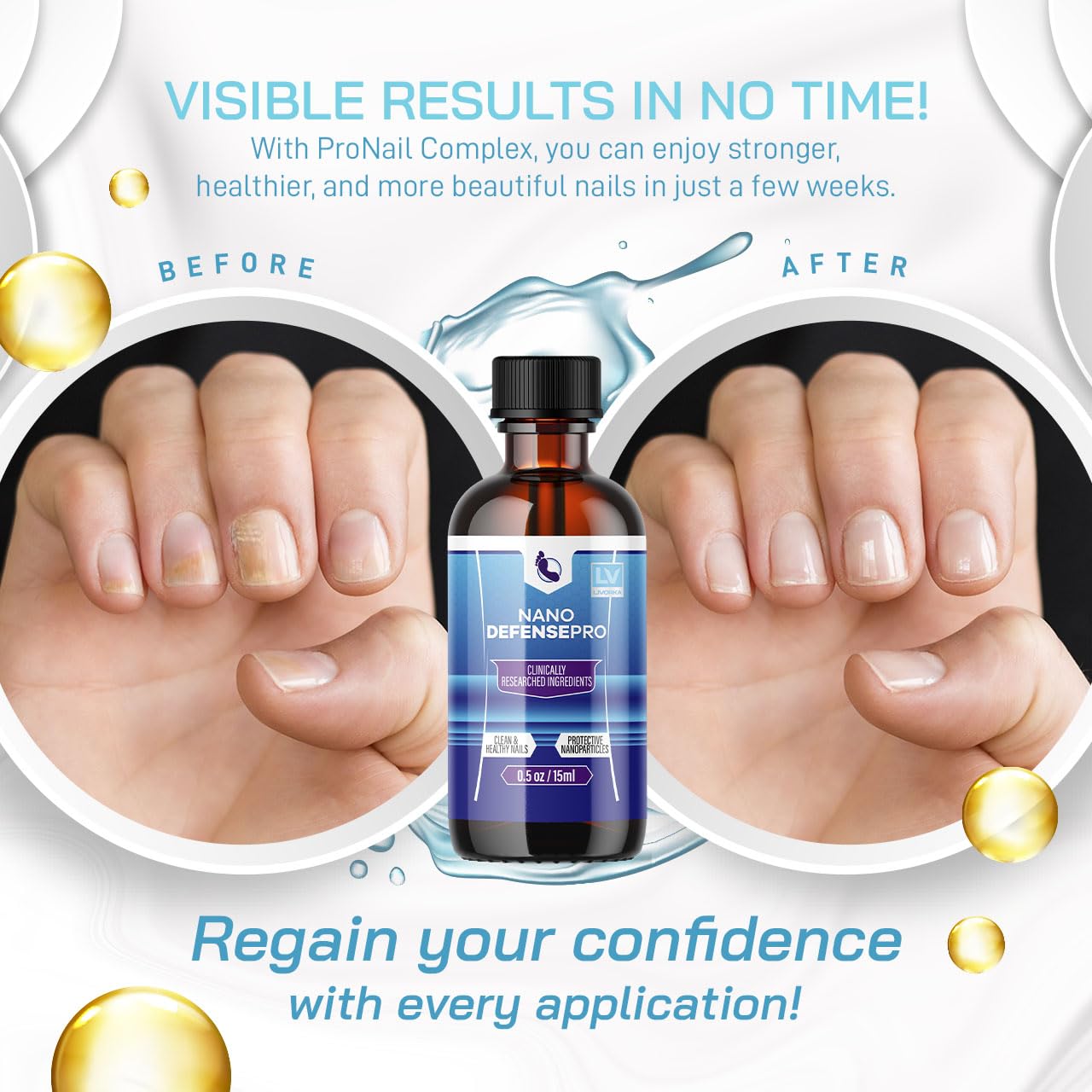 5-Pack Nano Defense Pro Drops: Long-lasting Solution for 150 Days