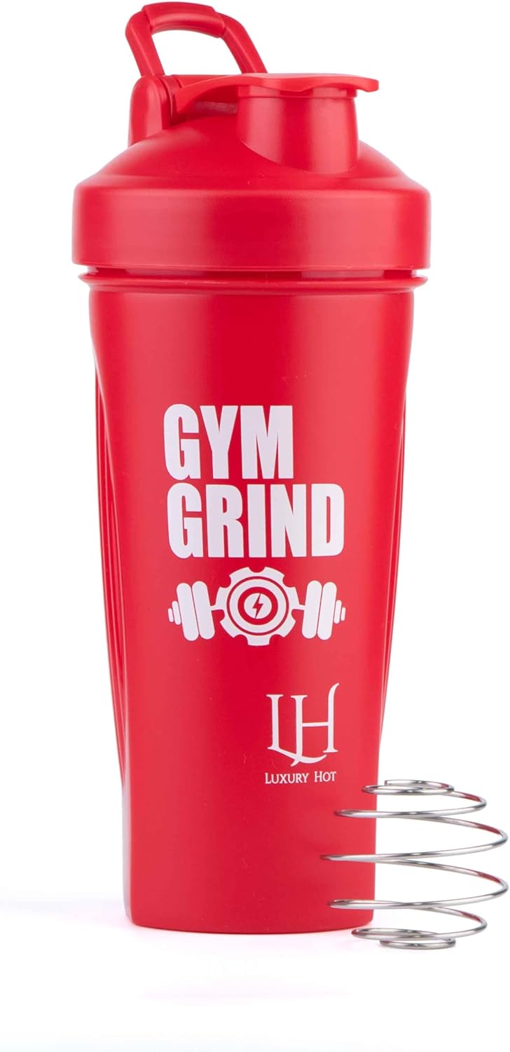5 Pack of 28 oz Leak Proof Luxury Hot Shaker Bottles for Protein Shakes | Ideal Shaker Bottle Set for Pre & Post Workout with Handle