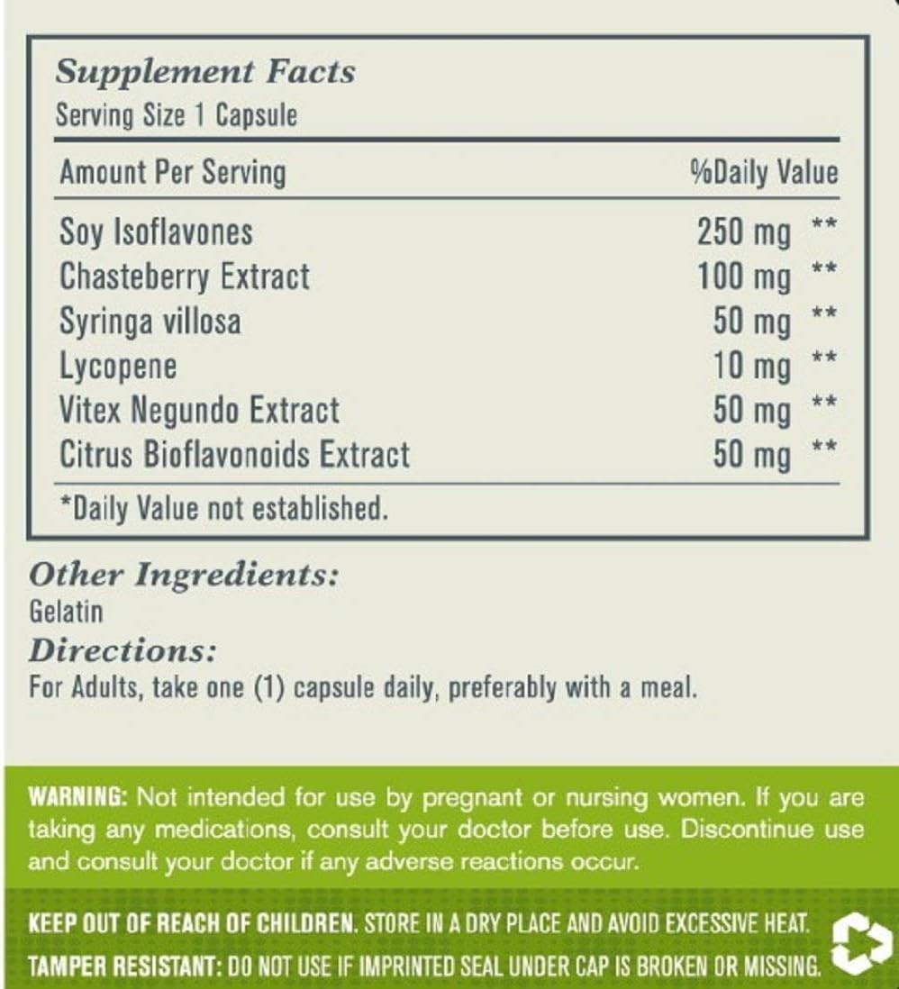 5 Pack of Esmond Natural Soy Isoflavones 250mg - Non-GMO Menopausal Health Support with GMP Certification - 300 Capsules, Made in USA