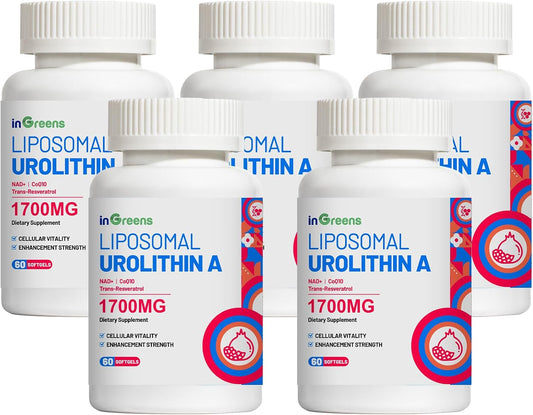 5-Pack of inGreens Urolithin A Supplement 1700mg for Enhanced Health and Wellness