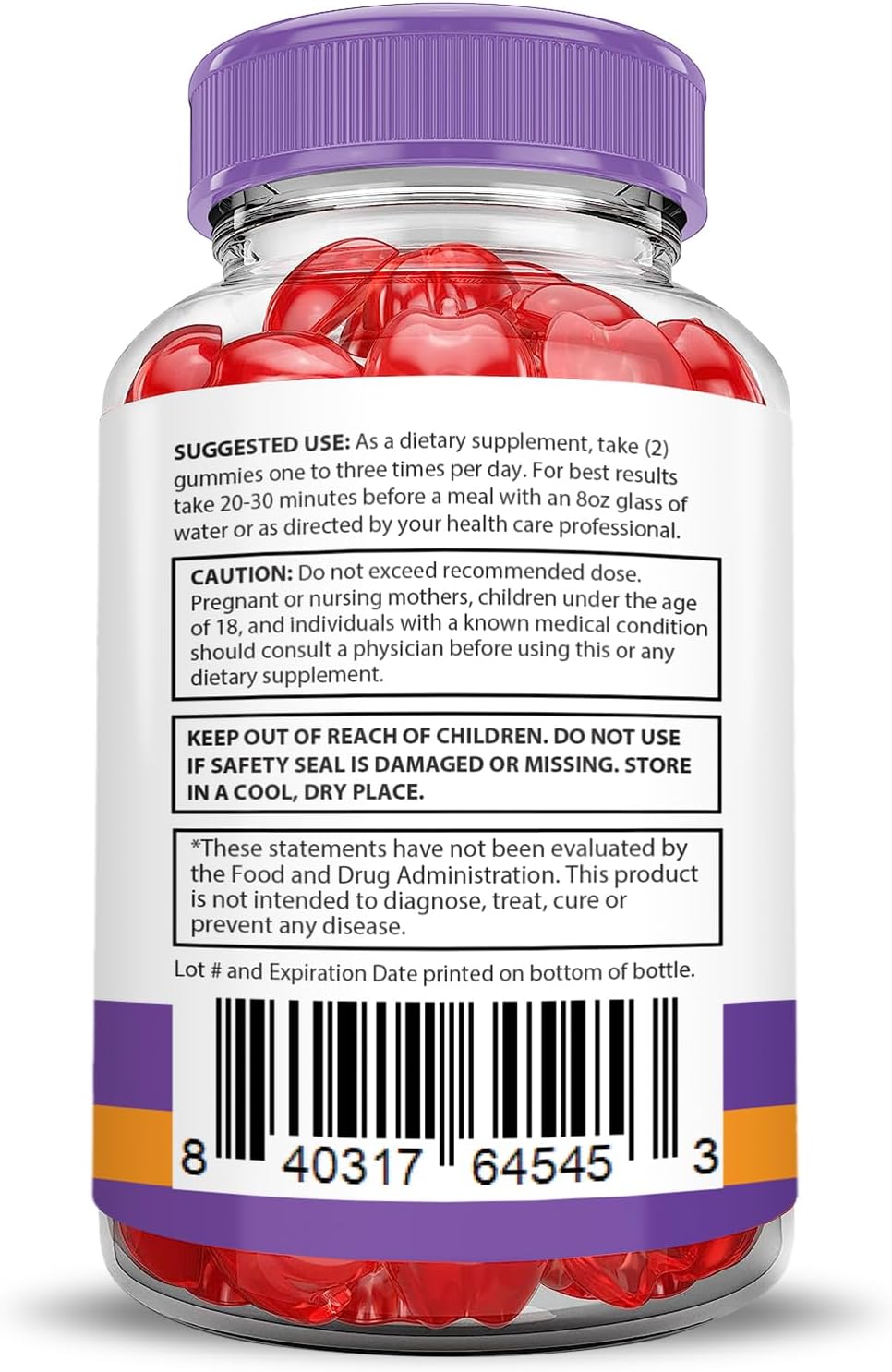 5 Pack Turbo Ripped Keto ACV Gummies - 1000MG Advanced Formula with Pomegranate & B12 - Vegan & Non GMO (300 Gummys)