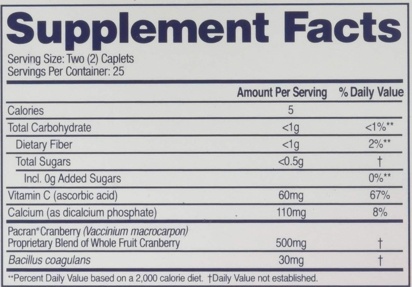 50 Count AZO All Natural Concentrated Cranberry Tablets for Urinary Tract Health