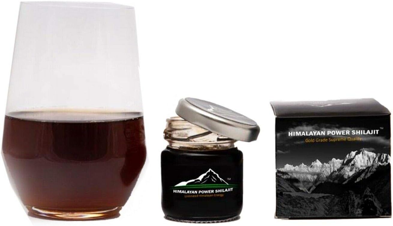 50 Grams of Gold Grade Pure Himalayan Shilajit Resin with Fulvic Acid & 85+ Trace Minerals - Energy & Immune Support