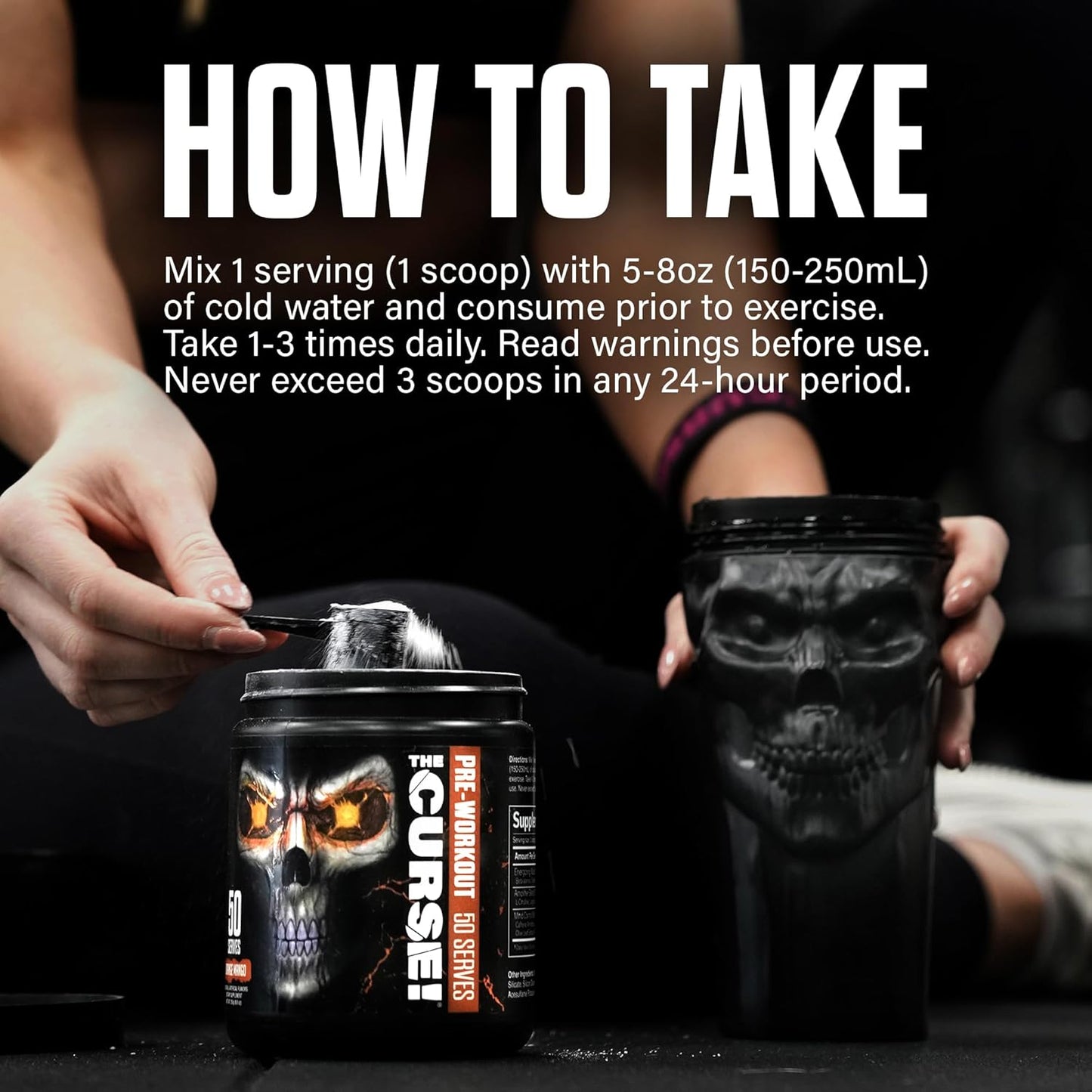 50 Servings of JNX SPORTS The Curse! Peach Rings Pre Workout Powder - Boost Strength, Energy, and Focus with Caffeine, Beta-Alanine, Creatine, and L-Citrulline for Men and Women