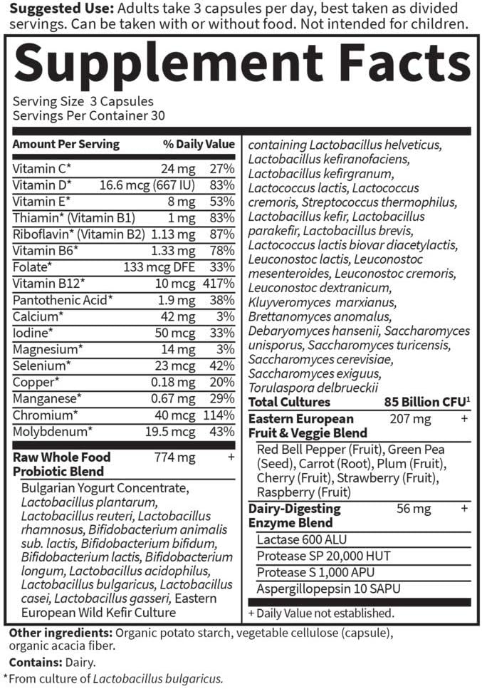 50 & Wiser Women's Probiotic with Acidophilus and Live Cultures - 90 Vegetarian Capsules for Women Over 50 by Garden of Life