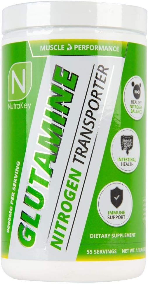 500 Gram NutraKey L-Glutamine Supplement for Enhanced Performance