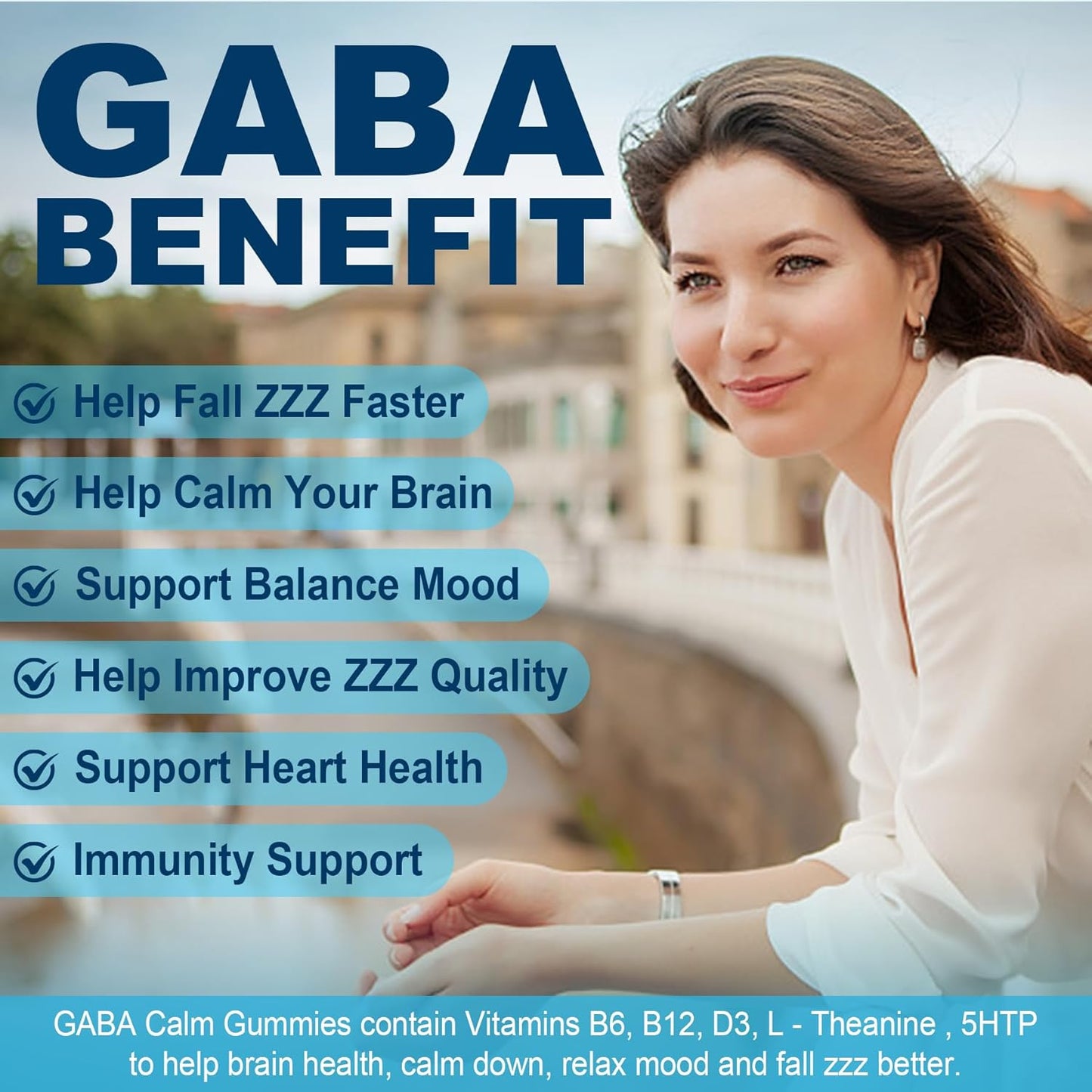 500 mg GABA Gummies with Hair, Skin, and Nails Vitamins by Nextdia