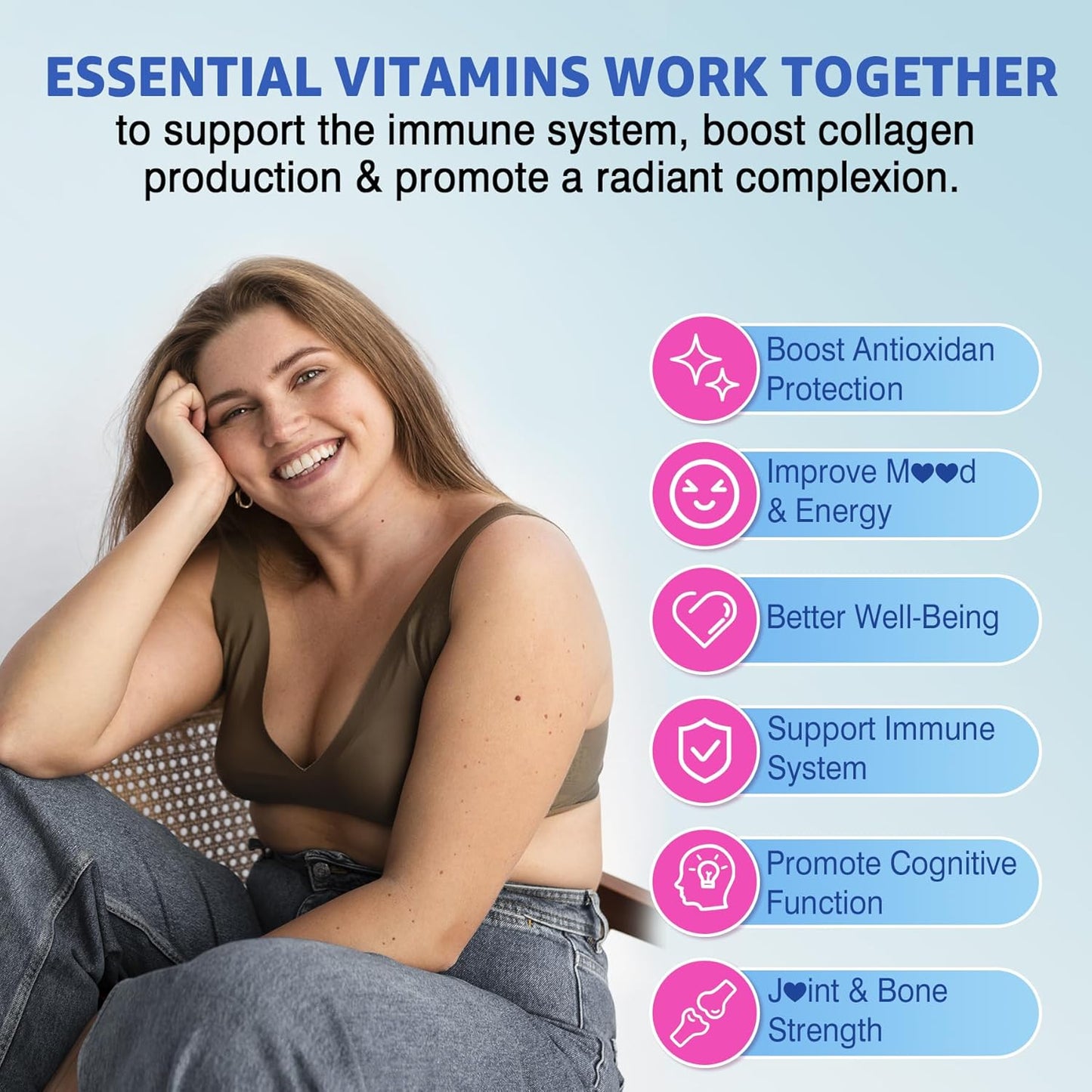 500 mg GABA Gummies with Hair, Skin, and Nails Vitamins by Nextdia