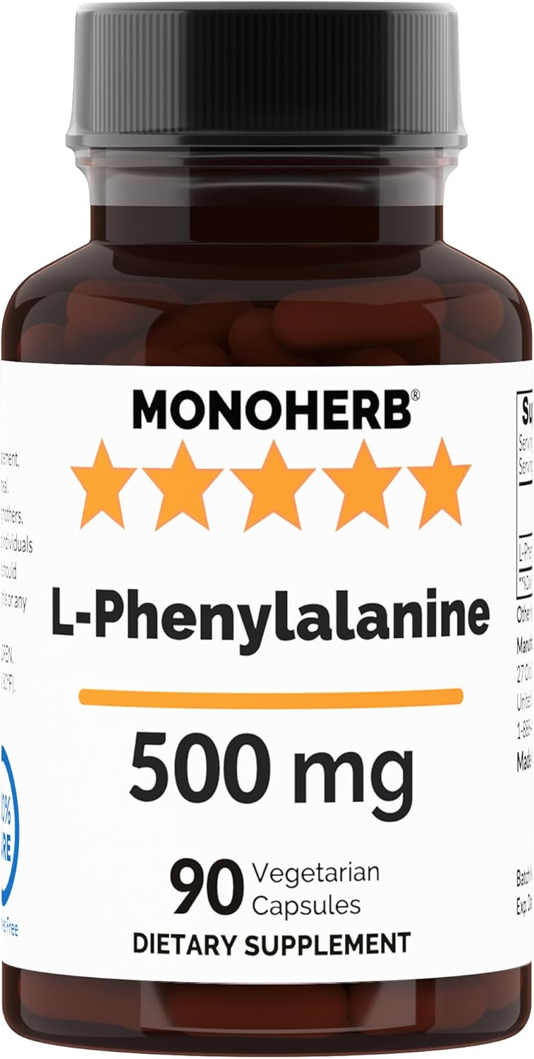 500 mg L-Phenylalanine Veg Capsules - 90 Count by MONOHERB