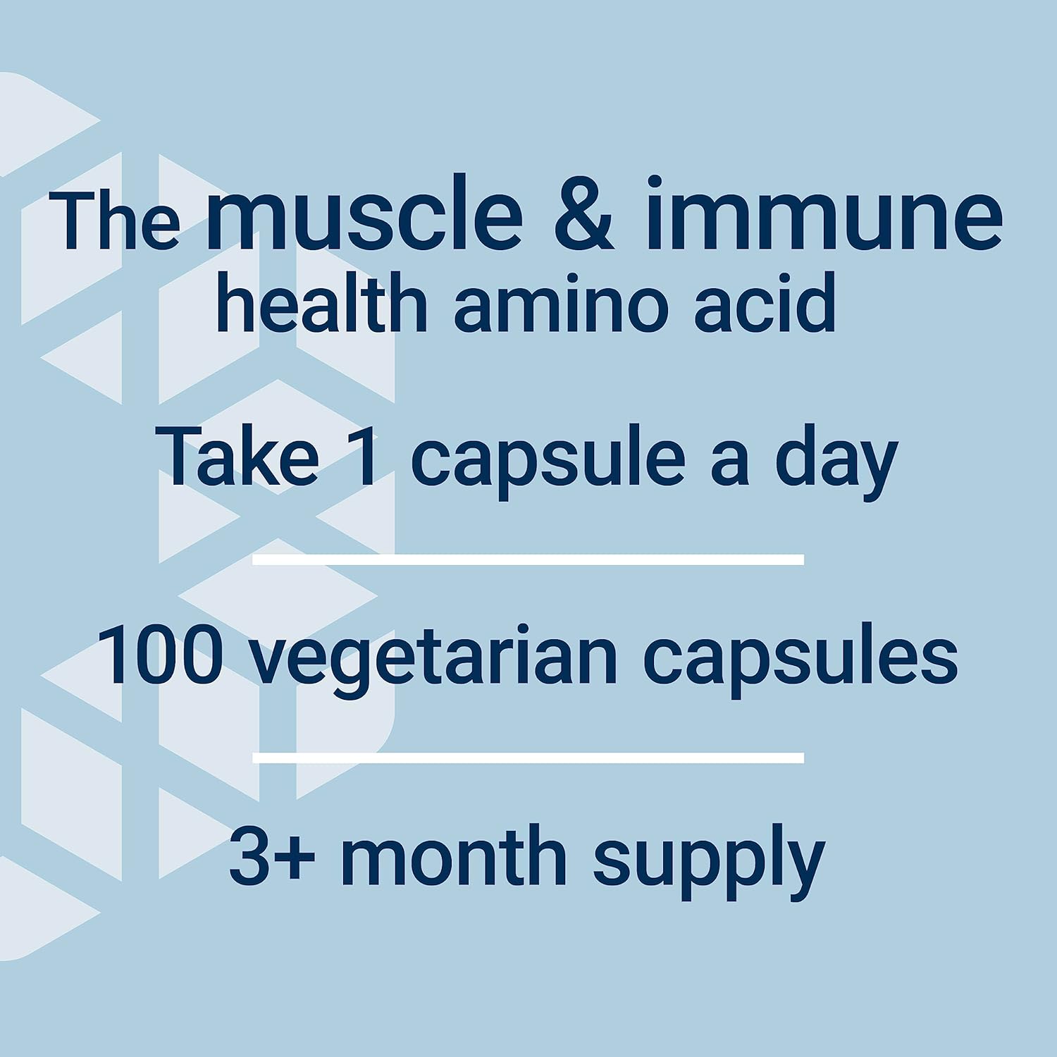 500 mg Life Extension L-Glutamine Capsules - Supports Muscle & Immune Health, Gluten-Free & Non-GMO - 100 Vegetarian Capsules