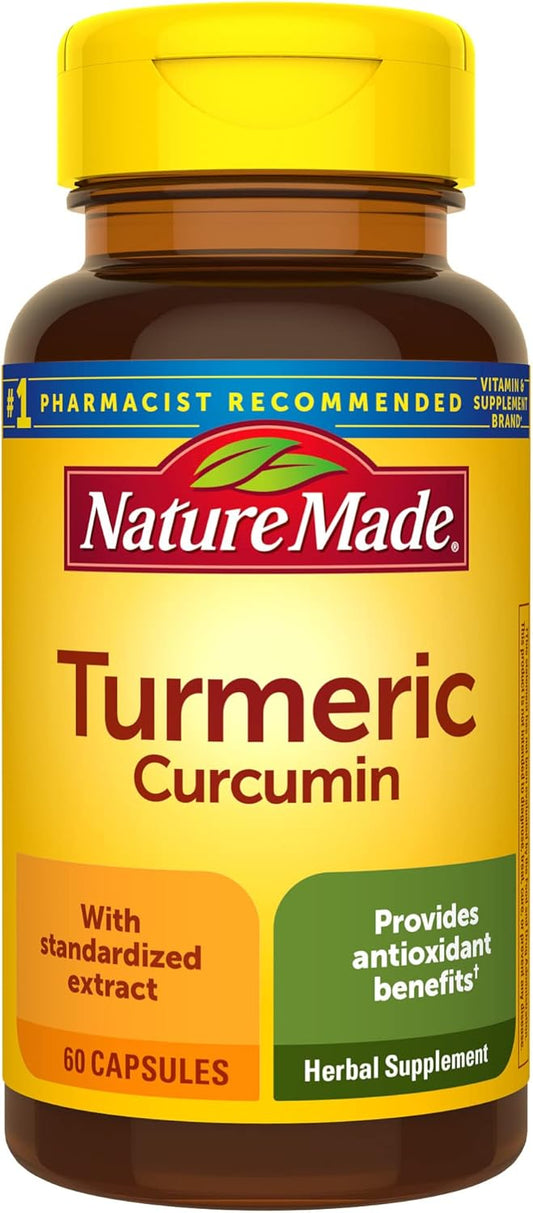 500 mg Nature Made Turmeric Curcumin Capsules - Antioxidant Support Supplement, 60 Count