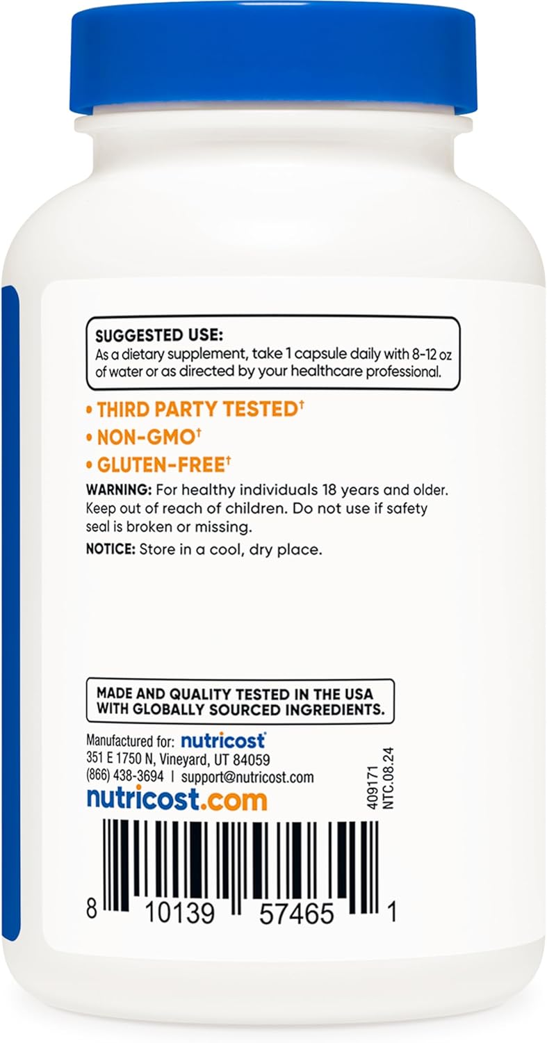 500 MG Nutricost Egg Shell Membrane Capsules - 120 Count, GMO and Gluten Free