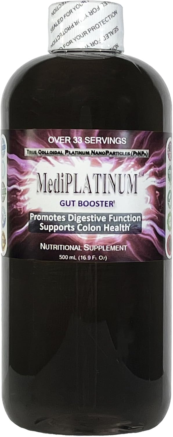 500 mL Nutraneering MediPLATINUM Gut Booster True Colloidal Platinum PtNP Supplement