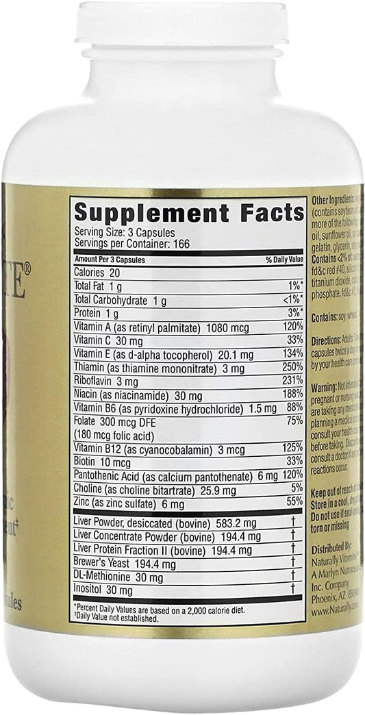 500 Softgels of Naturally Vitamins Marlyn Hep-Forte Supplement for Liver Health