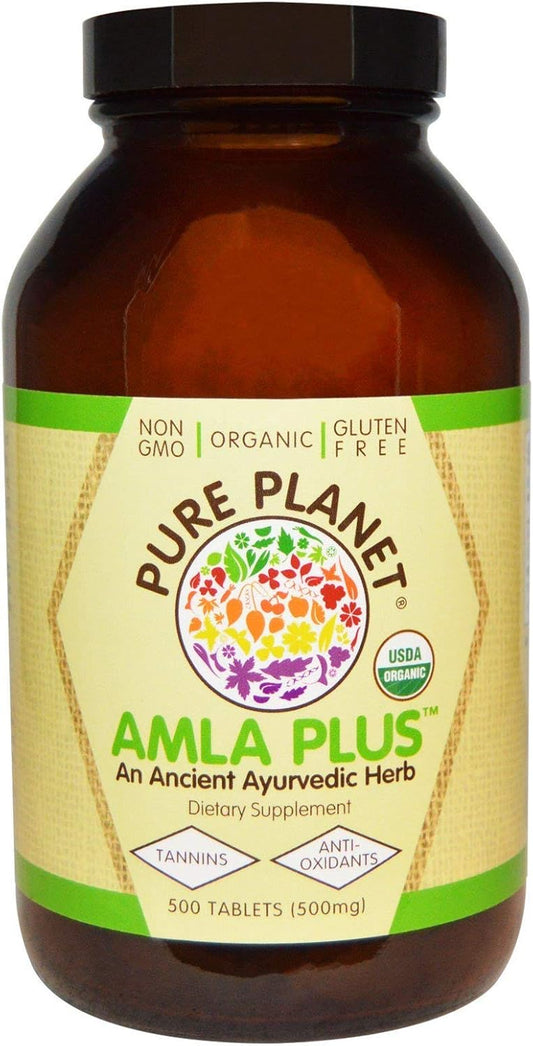 500 Tablets of Pure Planet Amla Plus - Natural Vitamin C Supplement
