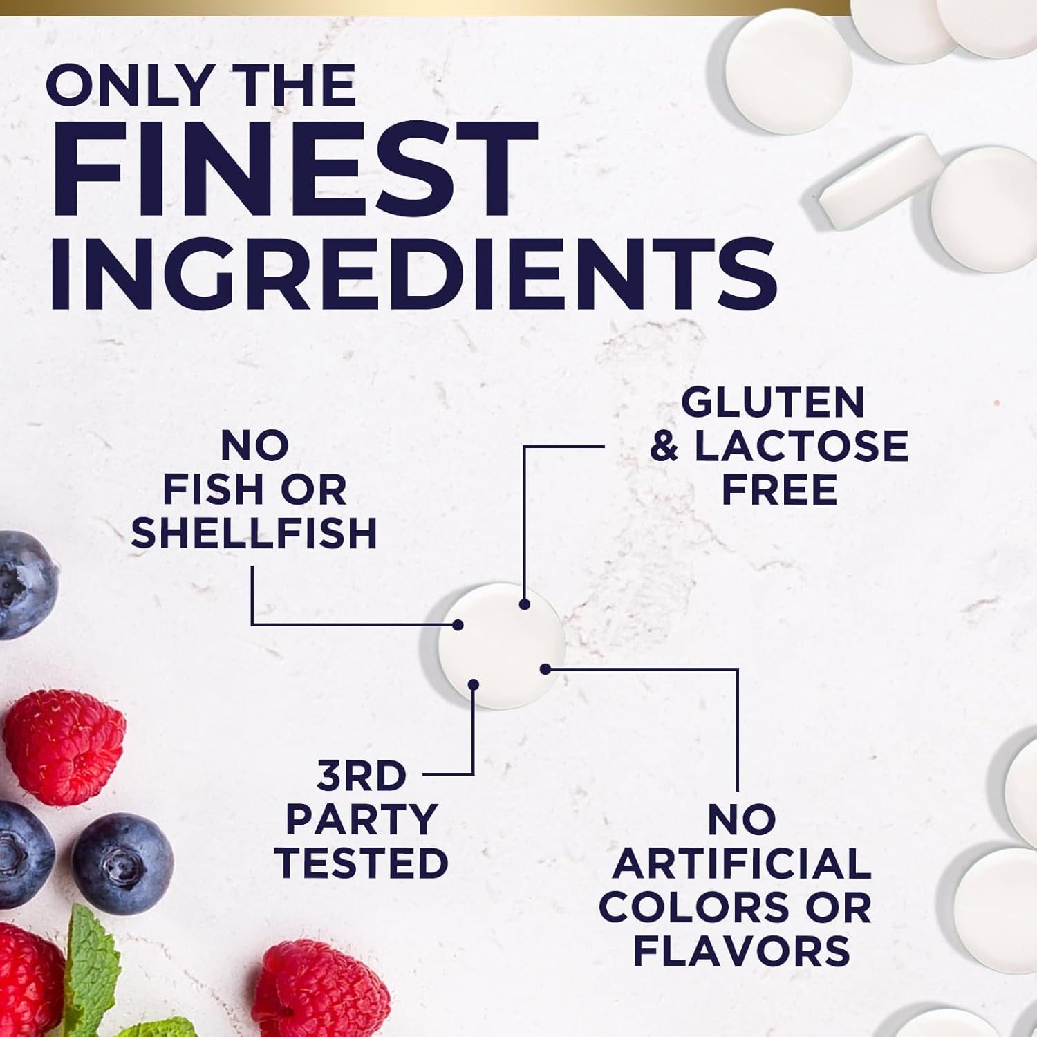 5000iu Vitamin D3 K2 Chewable Tablets for Bone, Heart, & Immune Health - 100 mcg MK-7 K2 - Supports Calcium Absorption - Gluten Free & Non-GMO - 120 Servings