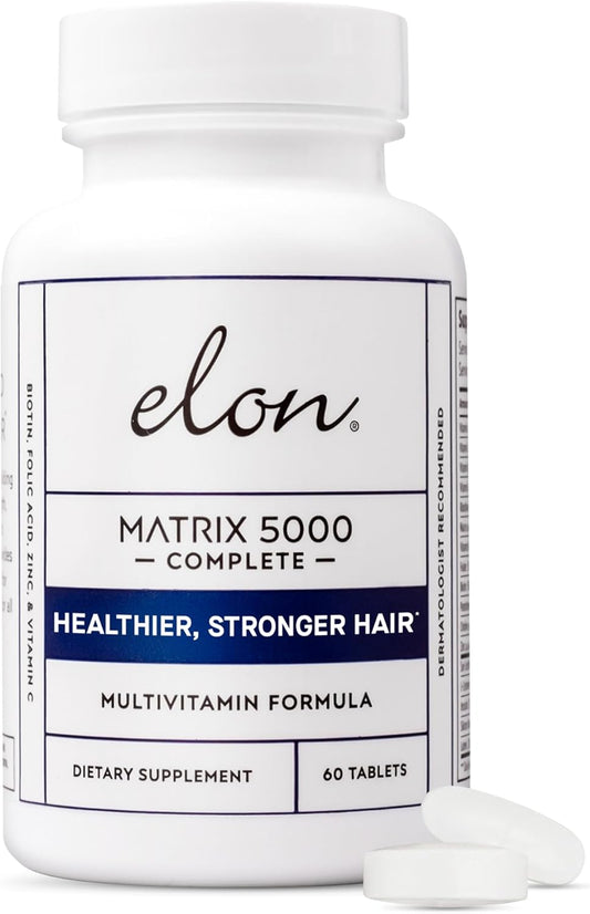 5000Mcg Biotin Supplement for Hair, Skin, and Nails - Multivitamin for Healthy Hair Growth - Men & Women - 60 Day Supply