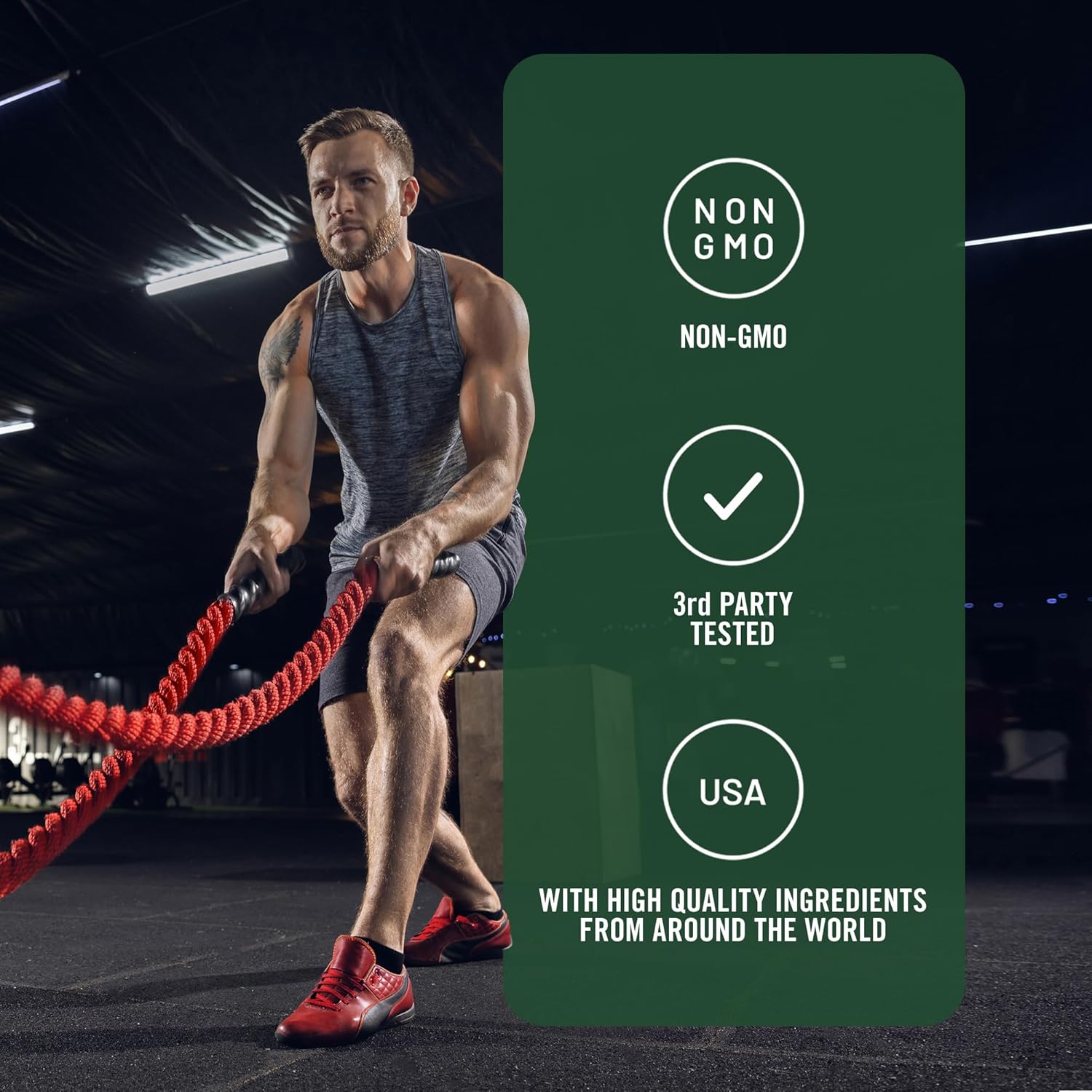 5000mg Creatine Monohydrate Powder - 500g for Muscle Mass & Hydration - Keto Friendly & Gluten-Free - 100 Servings