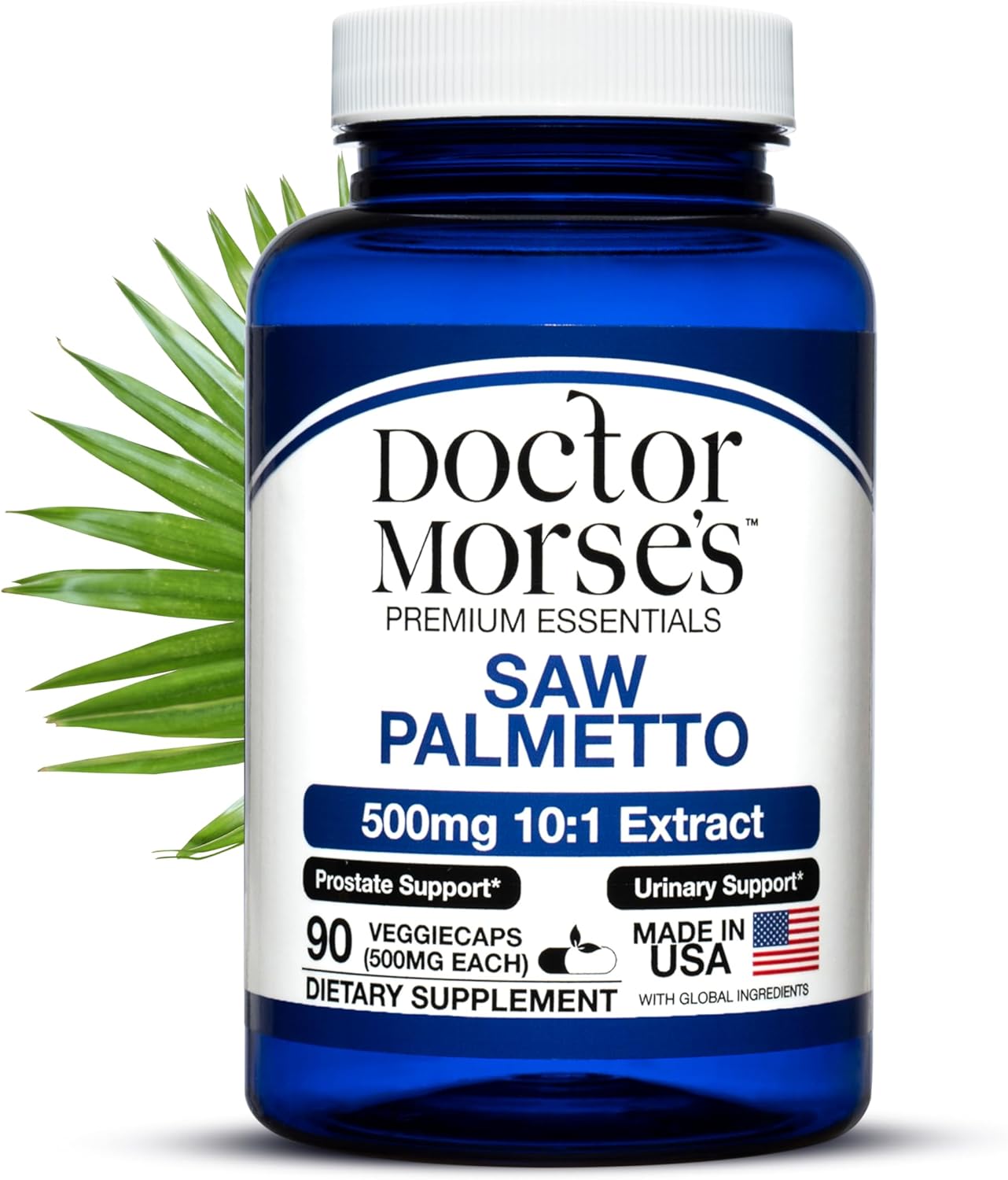 5000mg Saw Palmetto Extract for Prostate Health, Men and Women, Extra Strength Formula, 90 Capsules, FDA-Registered, NSF-Certified