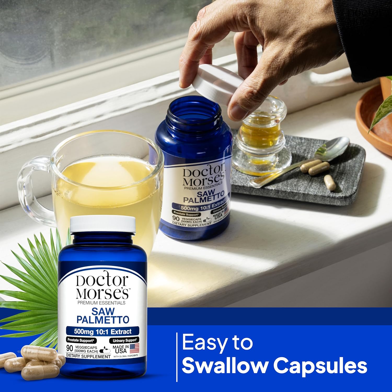 5000mg Saw Palmetto Extract for Prostate Health, Men and Women, Extra Strength Formula, 90 Capsules, FDA-Registered, NSF-Certified