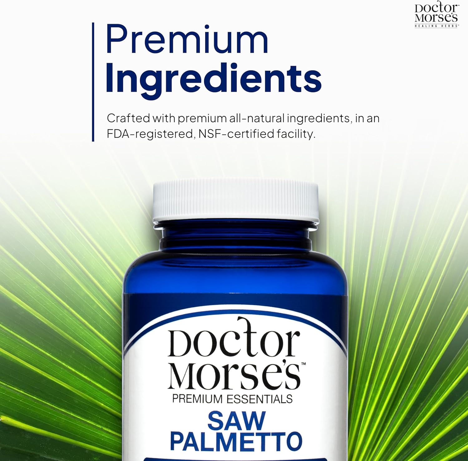5000mg Saw Palmetto Extract for Prostate Health, Men and Women, Extra Strength Formula, 90 Capsules, FDA-Registered, NSF-Certified