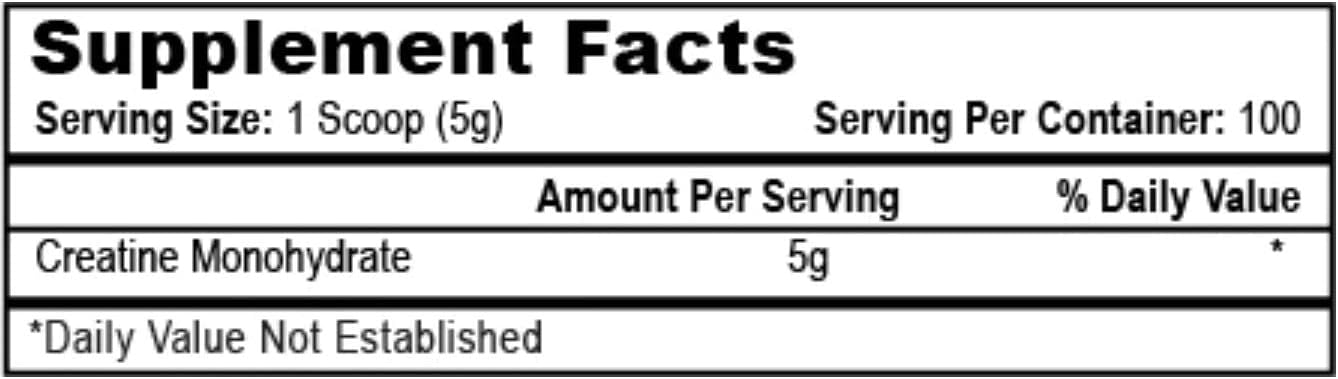 500g APS Nutrition Creatine Monohydrate Supplement for Muscle Growth and Strength Boost