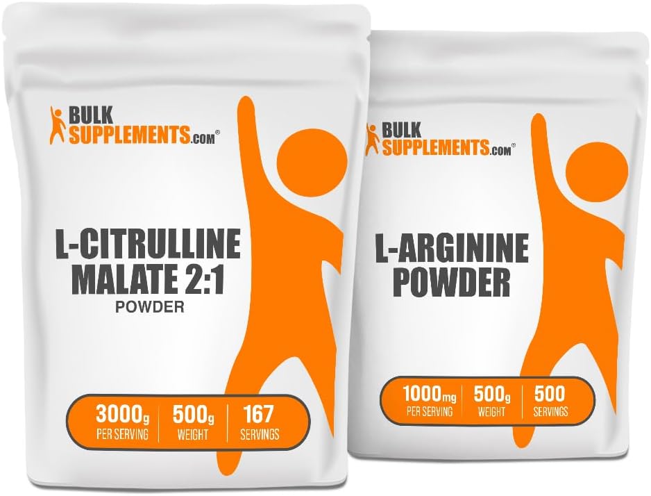 500g Citrulline Malate 2:1 + L-Arginine Bundle - BulkSupplements