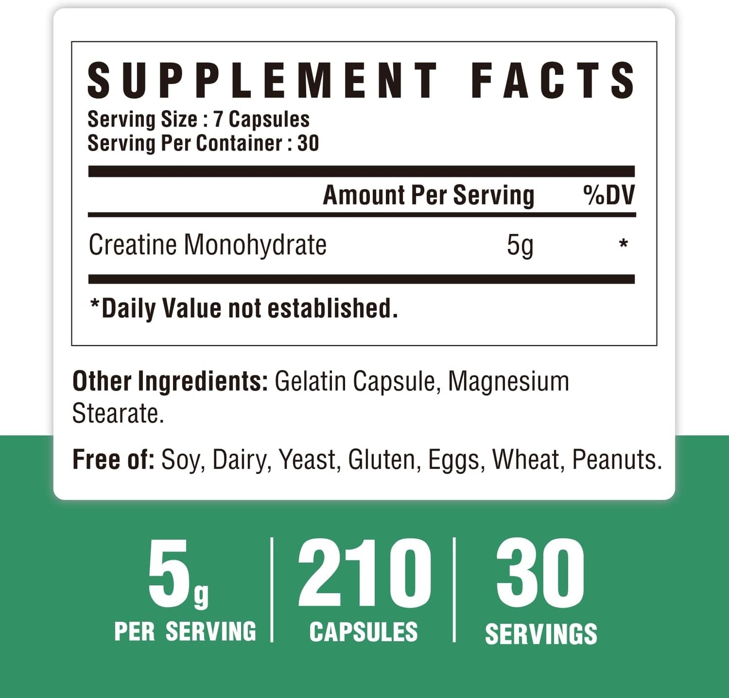 500g Creatine Monohydrate Powder & Capsules for Muscle Building - Pure Micronized Supplement for Pre & Post Workout, Non-GMO Unflavored