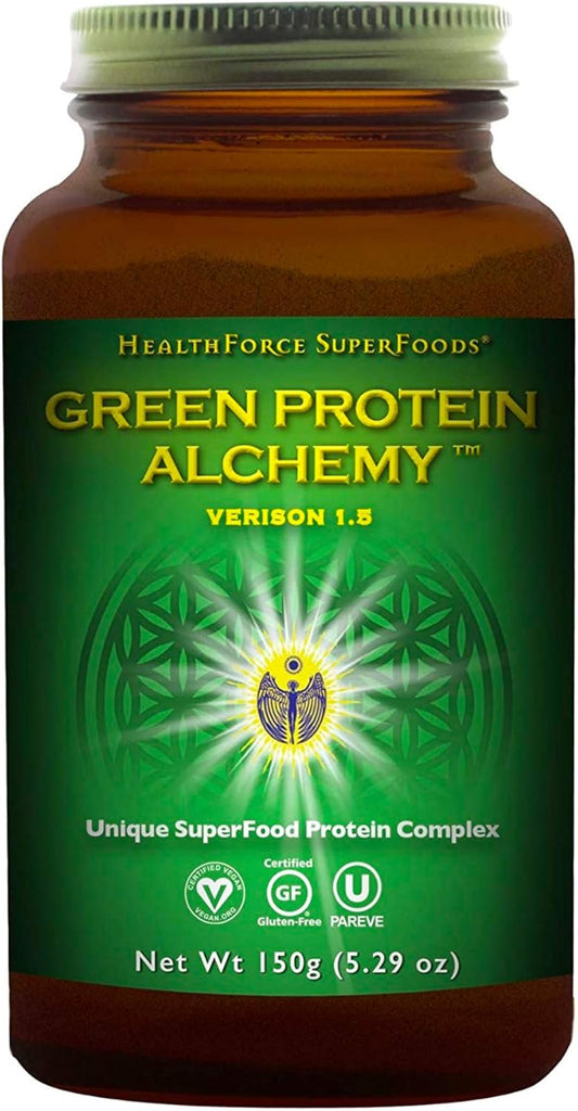500g HealthForce Superfoods Green Protein Alchemy Powder - Organic Superfood Blend for Health
