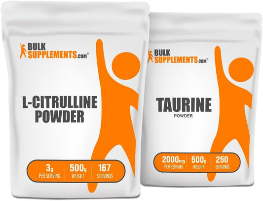 500g L-Citrulline + 500g Taurine Bundle - BulkSupplements