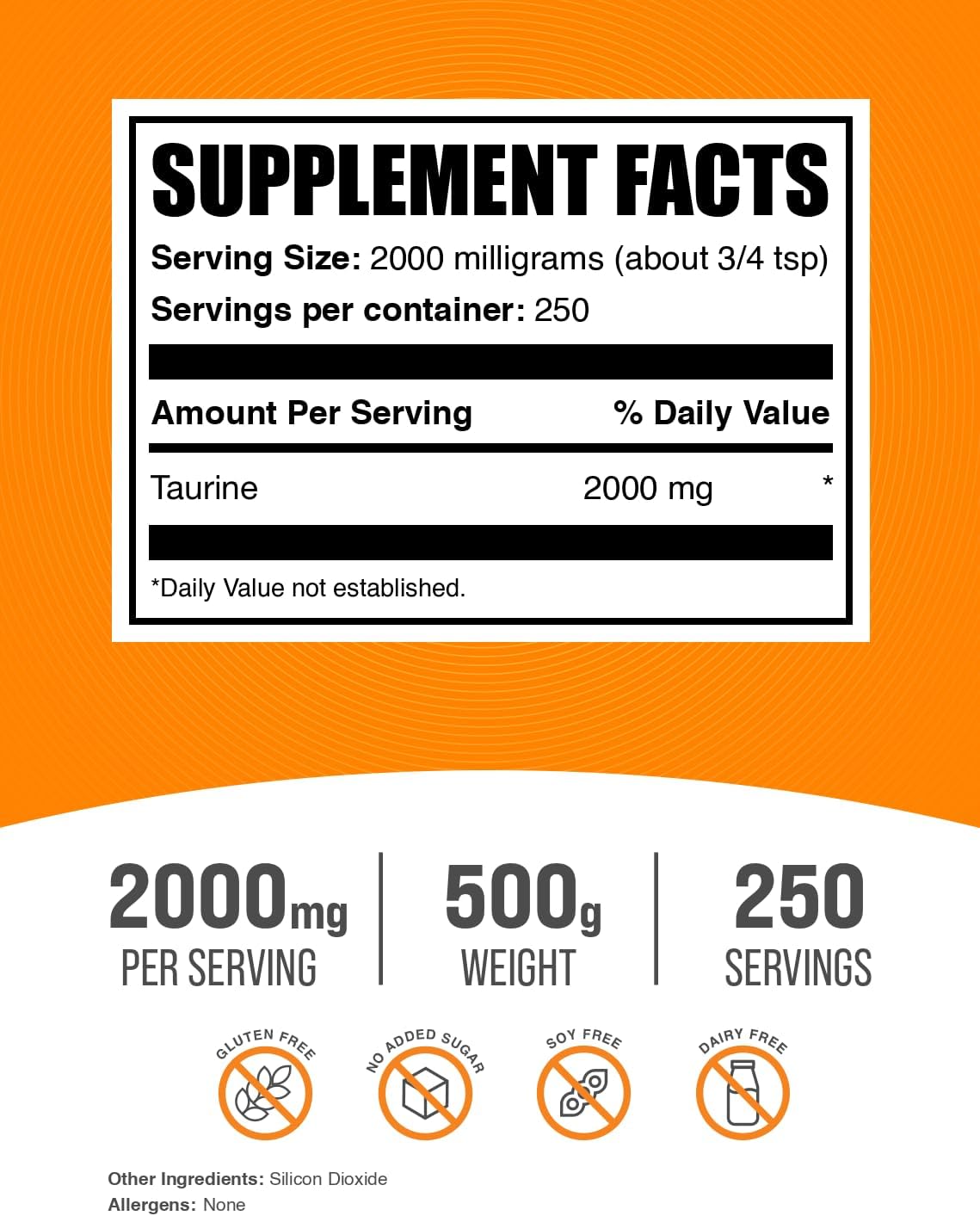 500g L-Citrulline + 500g Taurine Bundle - BulkSupplements