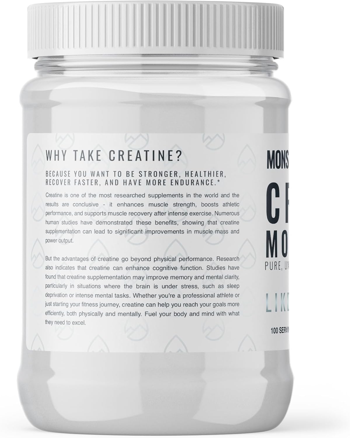 500g Mons Pura Creatine Monohydrate Powder - 100% Pure, Micronized, Unflavored - Supports Muscle Growth, Strength, and Endurance - Ideal for Athletes, Bodybuilders, Fitness Enthusiasts