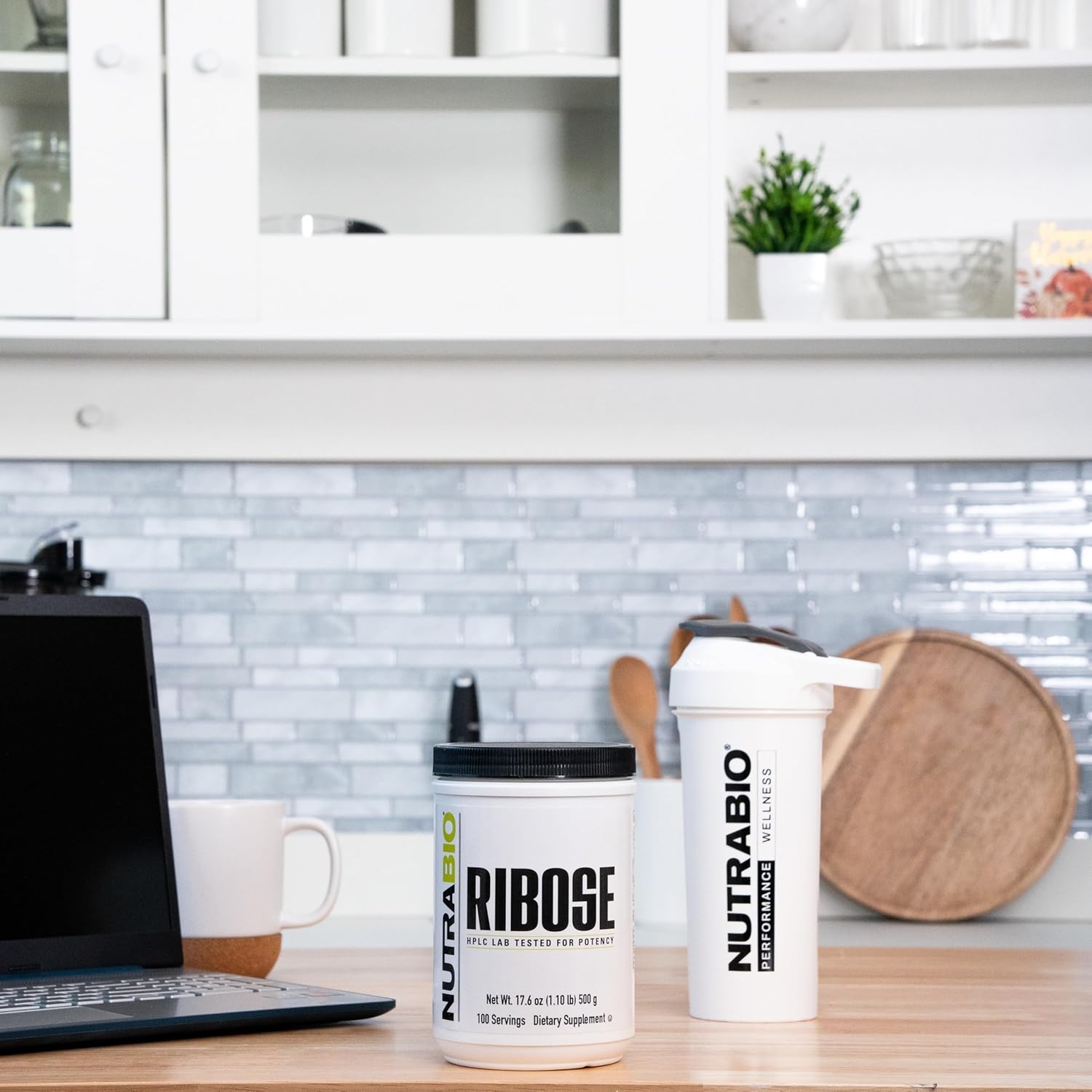 500g NutraBio D-Ribose Powder Supplement for Heart Health and Increased Energy