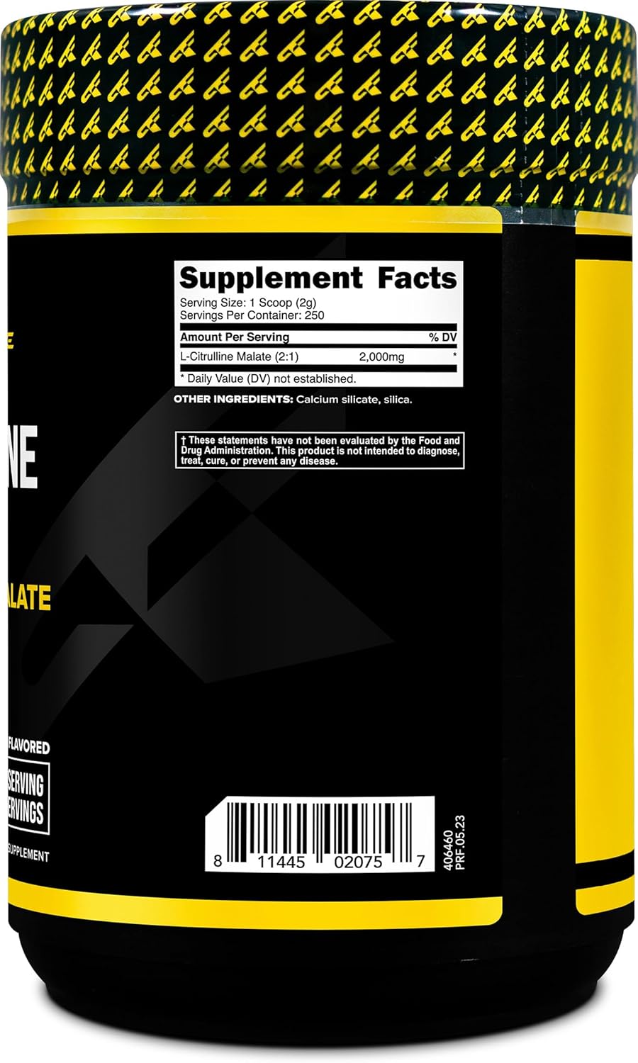 500g PrimaForce L-Citrulline Malate Powder: Unflavored Pre Workout Supplement for Energy, Recovery, Strength - Vegan, Non-GMO