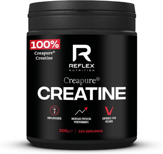 500g Reflex Creapure Creatine Powder by Reflex Nutrition