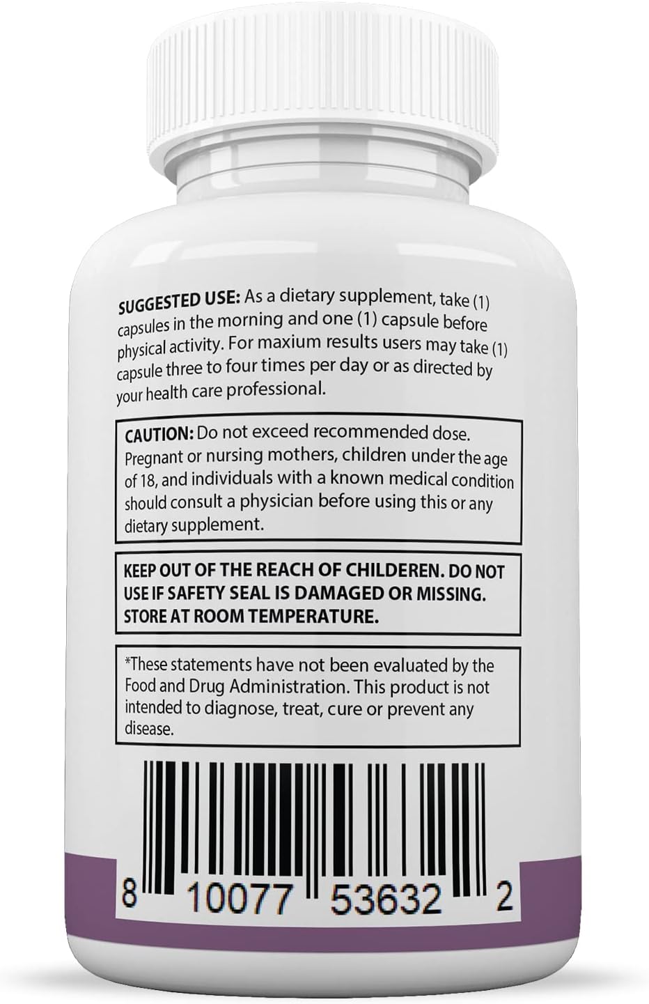 500mg 10% Standardized Turkesterone Capsules for Increased Stamina, Endurance, and Strength - 60 Count