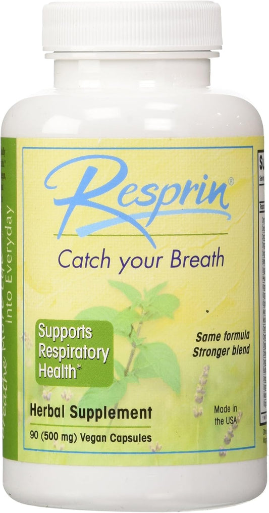 500mg 90 Vegan Capsules Resprin Respirin Herbal Blend for Enhanced Natural Breathing