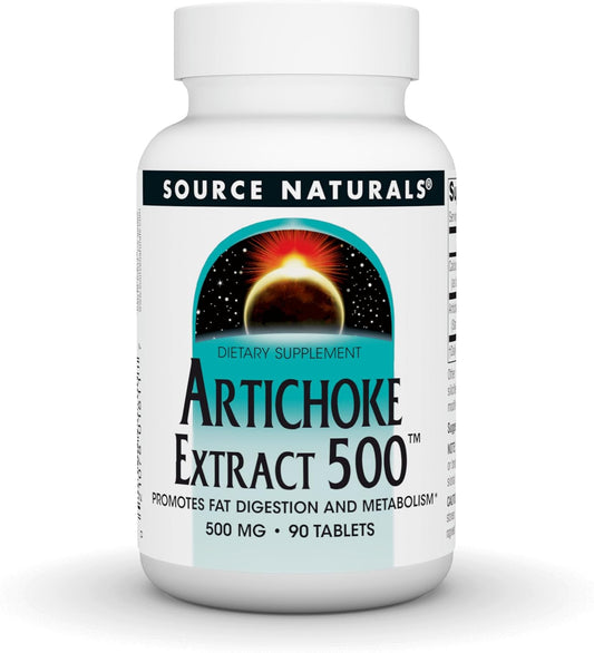 500mg Artichoke Extract Tablets - 90 Count by Source Naturals