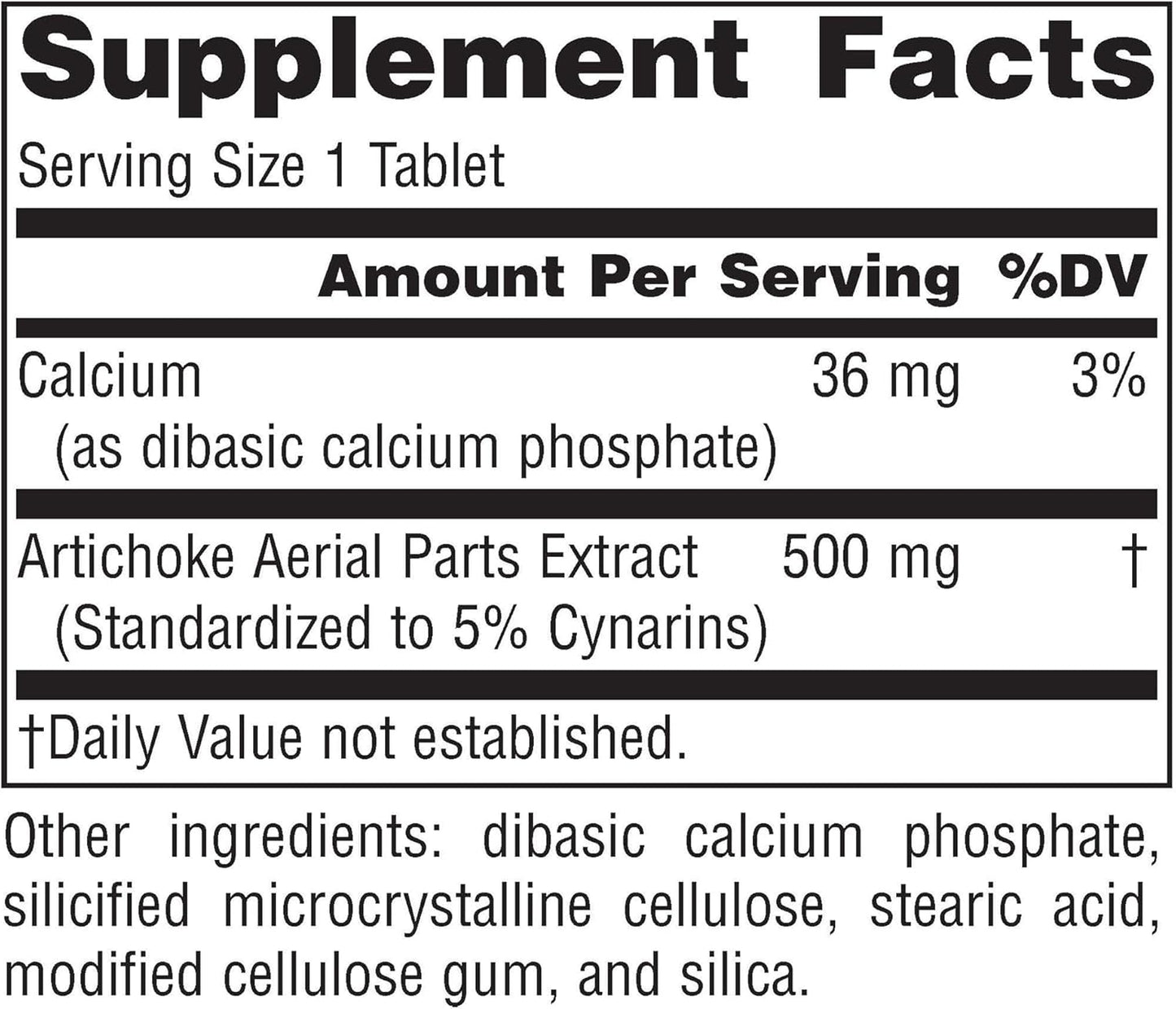 500mg Artichoke Extract Tablets - 90 Count by Source Naturals