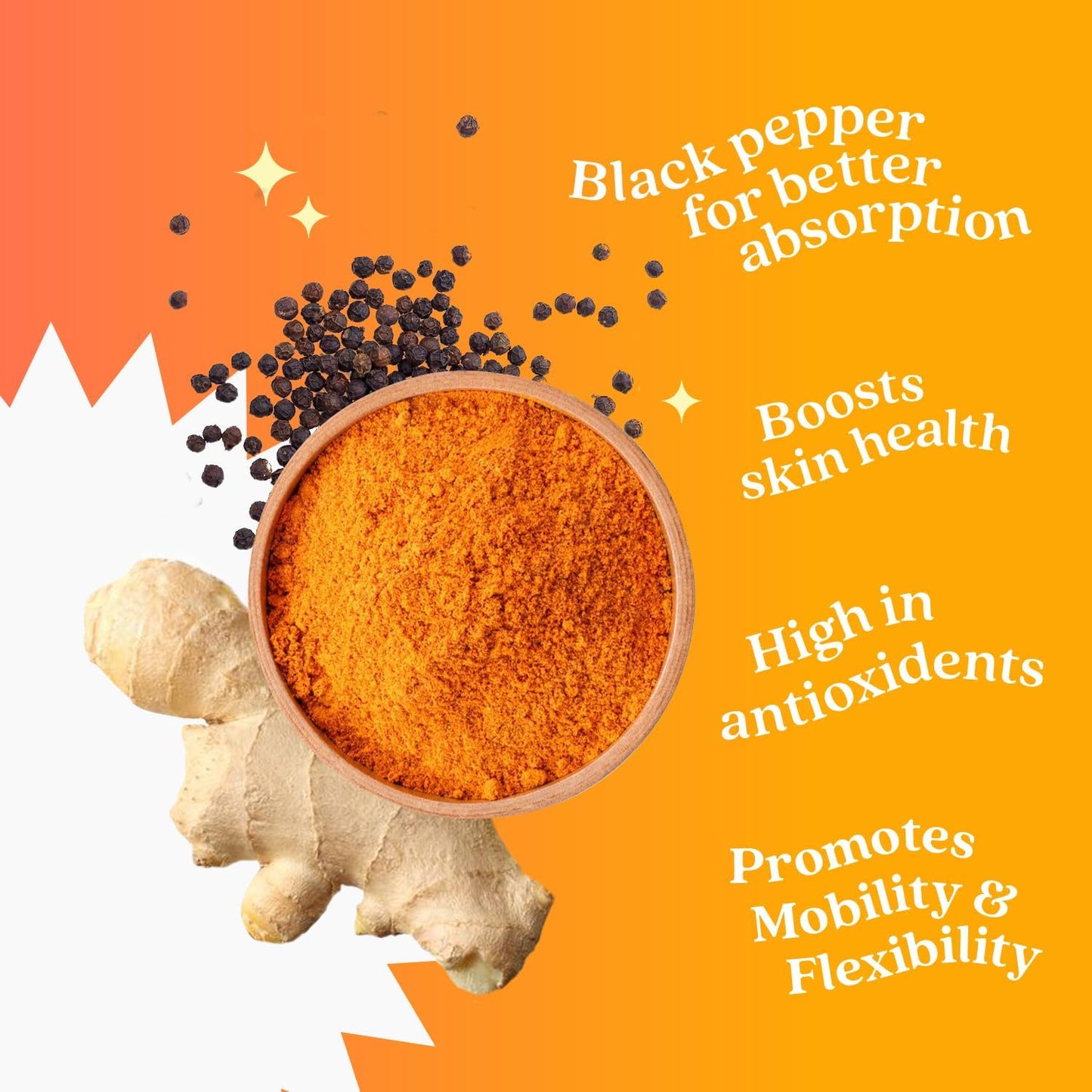 500mg BeLive Turmeric Curcumin Supplement with Black Pepper & Ginger for Immune Support, Healthy Skin, Joint Health - Tropical Flavor - 60 Count