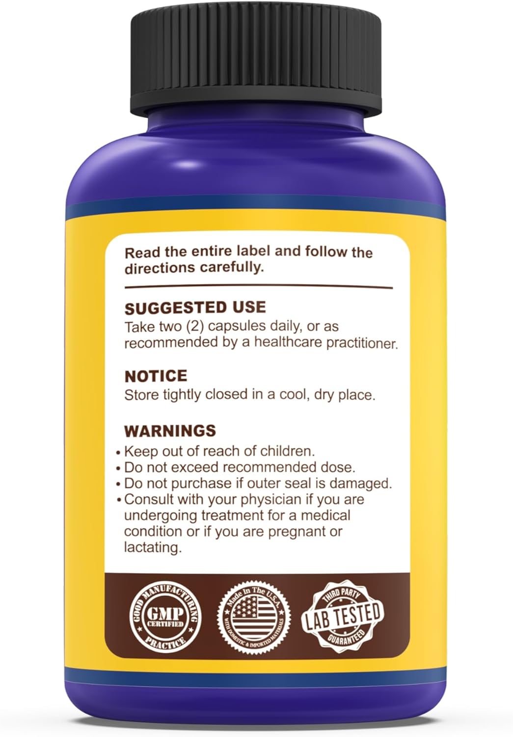 500mg Benfotiamine Capsules - 120 Count, Gluten Free, Non-GMO, Vegetarian Friendly by YOYKYE